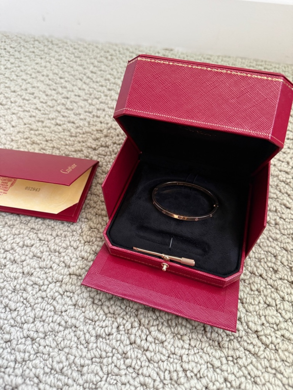 Cartier Pink Gold Love Bracelet 6 diamonds - Picture 6 of 6